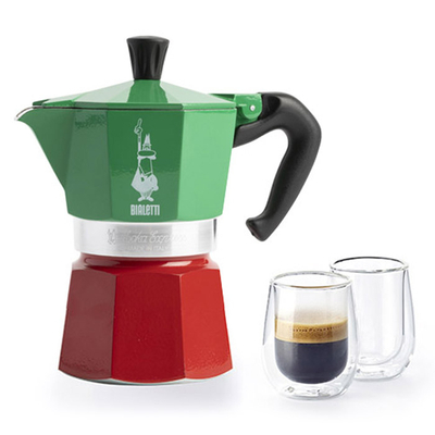 BIALETTI 三色旗摩卡壶（3杯）