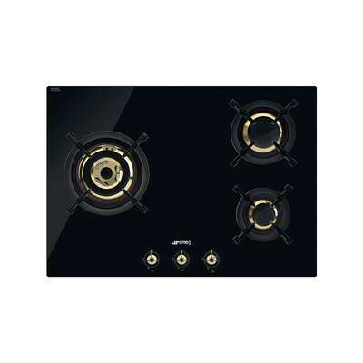 smeg Classic系列3眼燃气灶（黑色）
