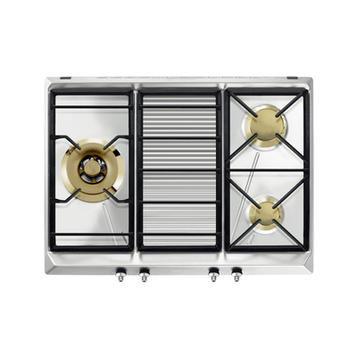 smeg classic系列3眼燃气灶(不锈钢)